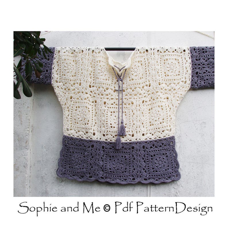Ravenna Poncho-Sweater Crochet Pattern Instant Download Pdf image 10