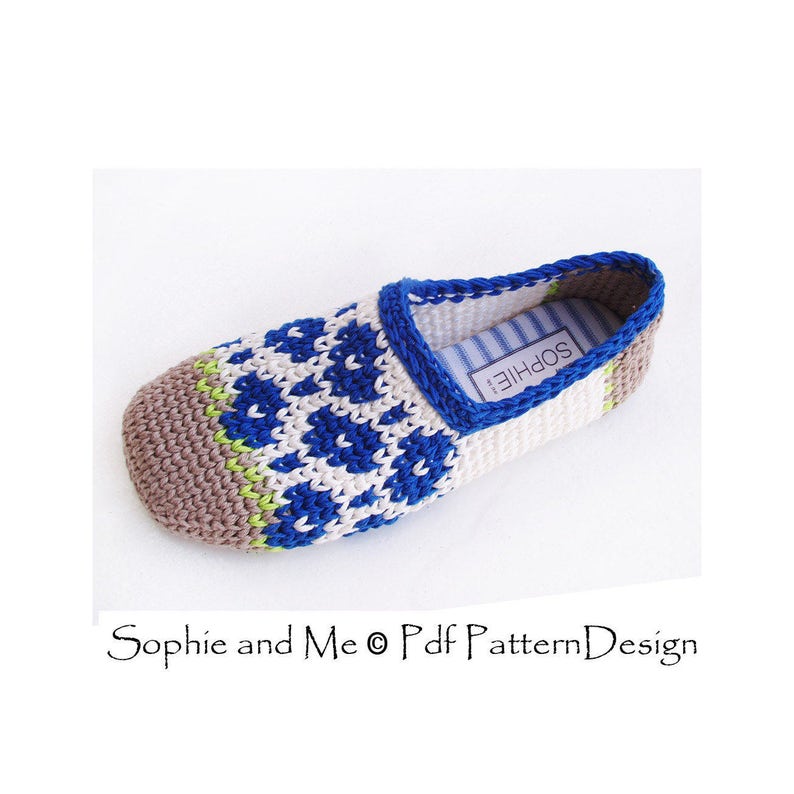 Spring Flower Slippers Crochet Pattern Instant Download Pdf image 3