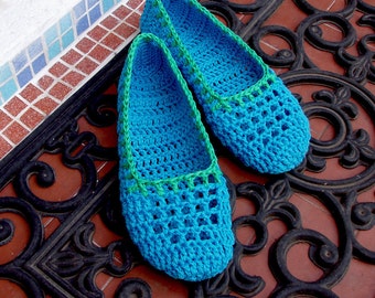 FILET NETTING Home Shoes - Crochet Pattern - Instant Download
