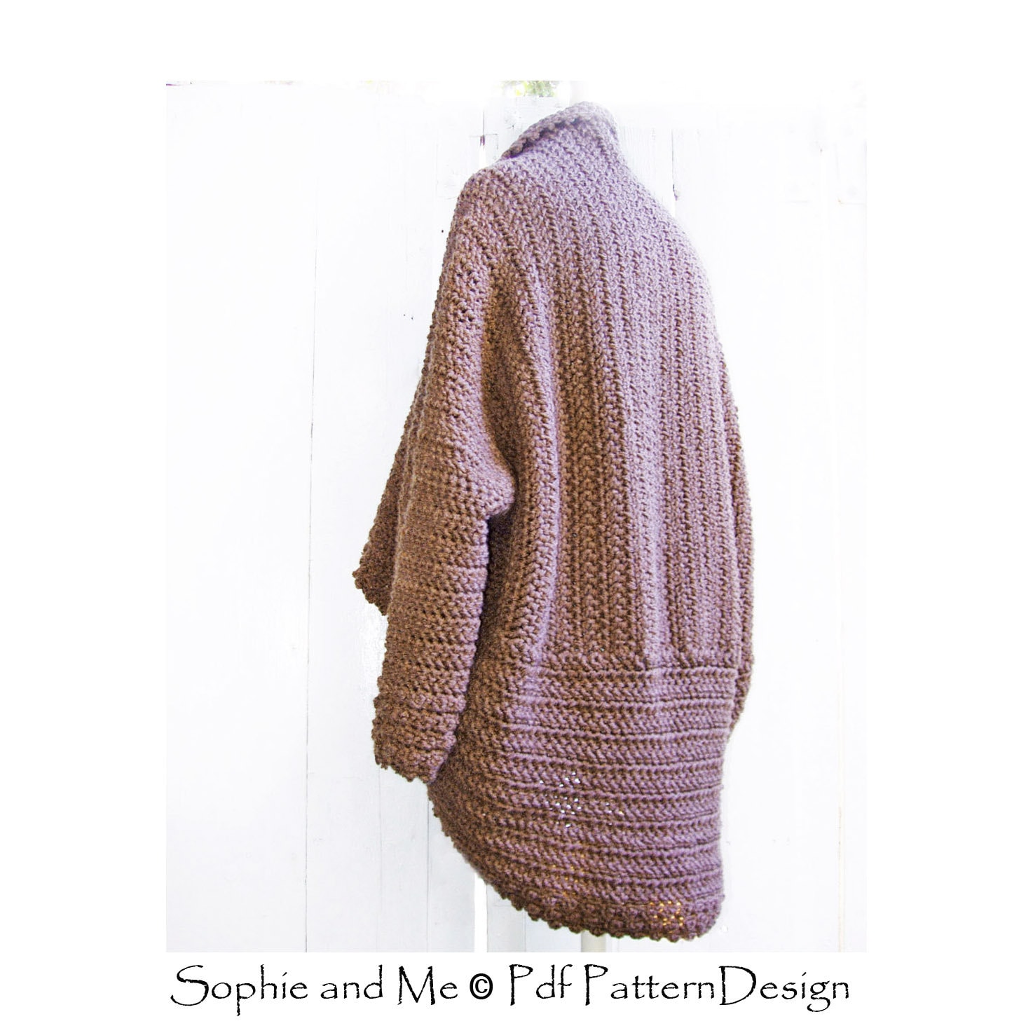 Cuffed Wrap Cardigan - Crochet Pattern - Instant Download Pdf - Etsy
