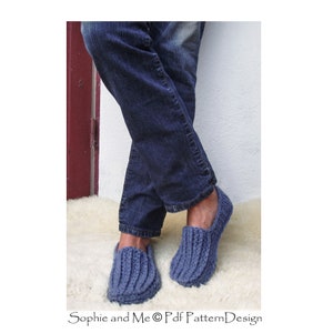 HIS Loafer Slippers Basic Slipper Crochet Pattern Instant Download image 2