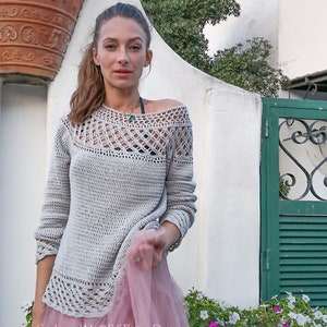 Portofino Sweater Crochet Pattern Instant Download Pdf doc. image 2