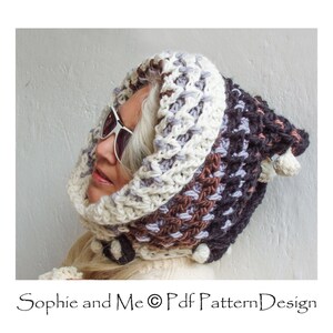 Arctic Shawl with Pom-Poms Crochet pattern Instant Download Pdf image 7