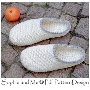 Crochet-Knit Slipper-Sabos patron au crochet DIY Téléchargement instantané Pdf image 9