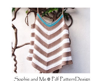 Tropic Summer Top - Crochet Pattern - Instant Download
