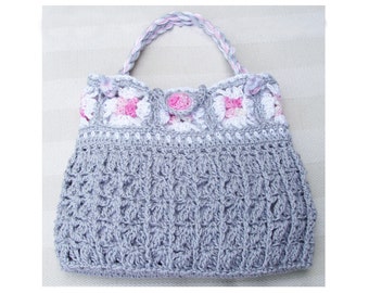 Granny Square Purse - Crochet Pattern - Instant Download