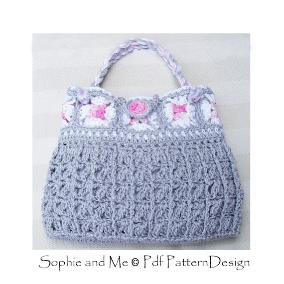 Granny Square Purse - Crochet Pattern - Instant Download