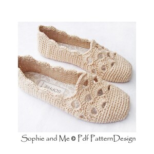 Venezia Slippers Basic Crochet Pattern Espadrilles Instant Download image 4