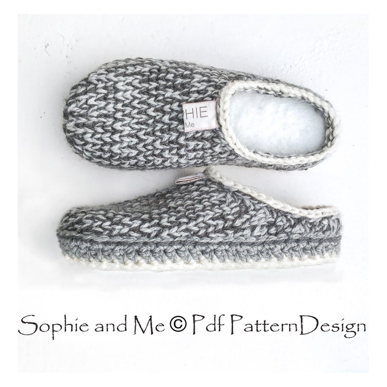 Crochet-Knit Slipper-Clogs crochet pattern DIY Instant Download Pdf image 10
