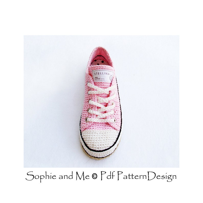 E-Book for Sneaker Classic Crochet Slippers and Customized CORD-Soles 2 patterns. Instant Download image 5