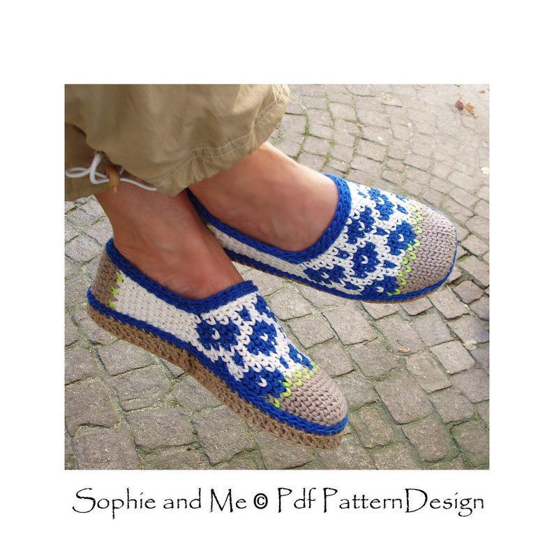 Spring Flower Slippers Crochet Pattern Instant Download Pdf image 5