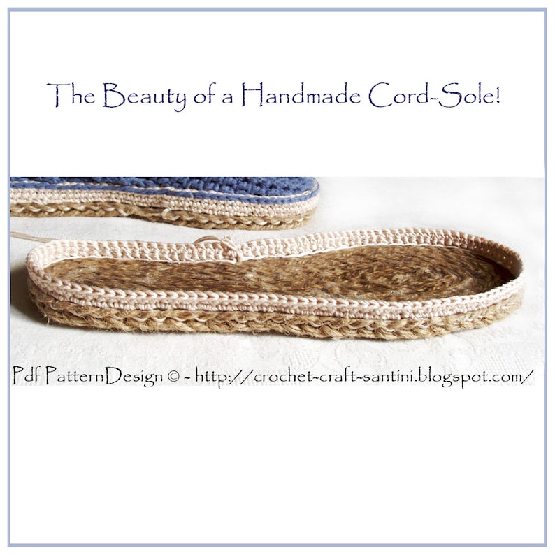 OUTSOLES for Slippers DIY - Tutorial/pattern for Cord-soles + Crochet ...