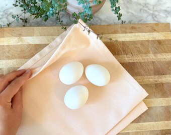 Cotton Tea Towel, Natural Absorbent Kitchen Towel, Handmade in Montreal