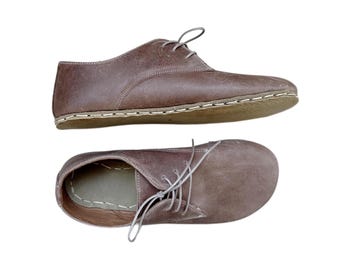Womens Handmade Leather Grounding Shoes: Minimalist Barefoot Design