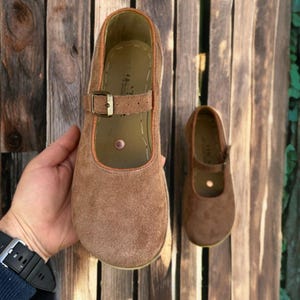 Grounding Sandals with Copper Rivet, Barefoot Sandals for Women, Minimalist Shoes, Leather Sole, Vision Leather