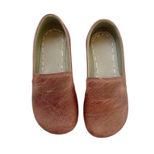 Handmade Grounding Shoes | Leather Shoes | Barefoot Shoes | Earthing Shoes for Women / Crazy Brown