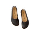 Mens Handmade Leather Grounding Sandals: Soft Sole Barefoot Shoes / Black