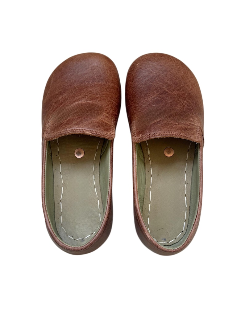 Handmade Grounding Shoes | Leather Shoes | Barefoot Shoes | Earthing Shoes for Women / Crazy Brown