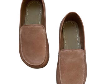 Handmade Leather Grounding Shoes | Men's Barefoot Moccasins