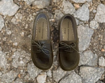 Handmade Leather Grounding Oxford Shoes • Barefoot Zero Drop