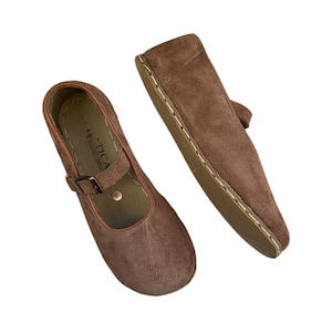 Grounding Sandals with Copper Rivet, Barefoot Sandals for Women, Minimalist Shoes, Leather Sole, Vision Leather