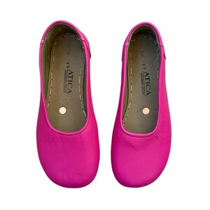 Handmade Leather Grounding Sandals: Soft Sole Barefoot Shoes / Pink