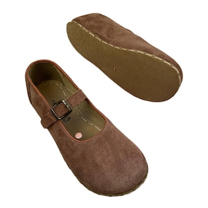 Grounding Sandals with Copper Rivet, Barefoot Sandals for Women, Minimalist Shoes, Leather Sole, Vision Leather