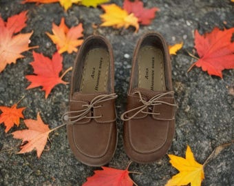 Handmade Leather Oxford Shoes • Barefoot Grounding Design