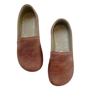 Handmade Grounding Shoes | Leather Shoes | Barefoot Shoes | Earthing Shoes for Women / Crazy Brown