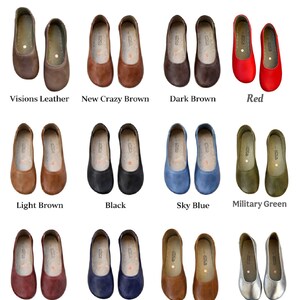 ¡NUEVO! Sandalias de cuero hechas a mano para conectar con la tierra: Zapatos minimalistas de suela suave / Rosa imagen 4