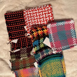 Handvävd stor Pro Loom 20 cm grytlapp/underlägg - par