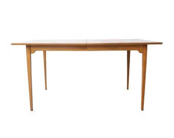 Vintage Mid Century Modern Walnut Dining Table - 60"