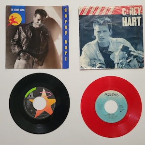 Corey Hart In Your Soul / Everything In My Heart / Rudolph (Live) Vintage 45 LP 7 Inch Single 2 Vinyl Records Aquarius 1980s