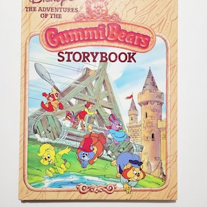 The Adventures of the Gummi Bears Storybook, Vintage Hardcover Book, Little Simon, Disney, 1985