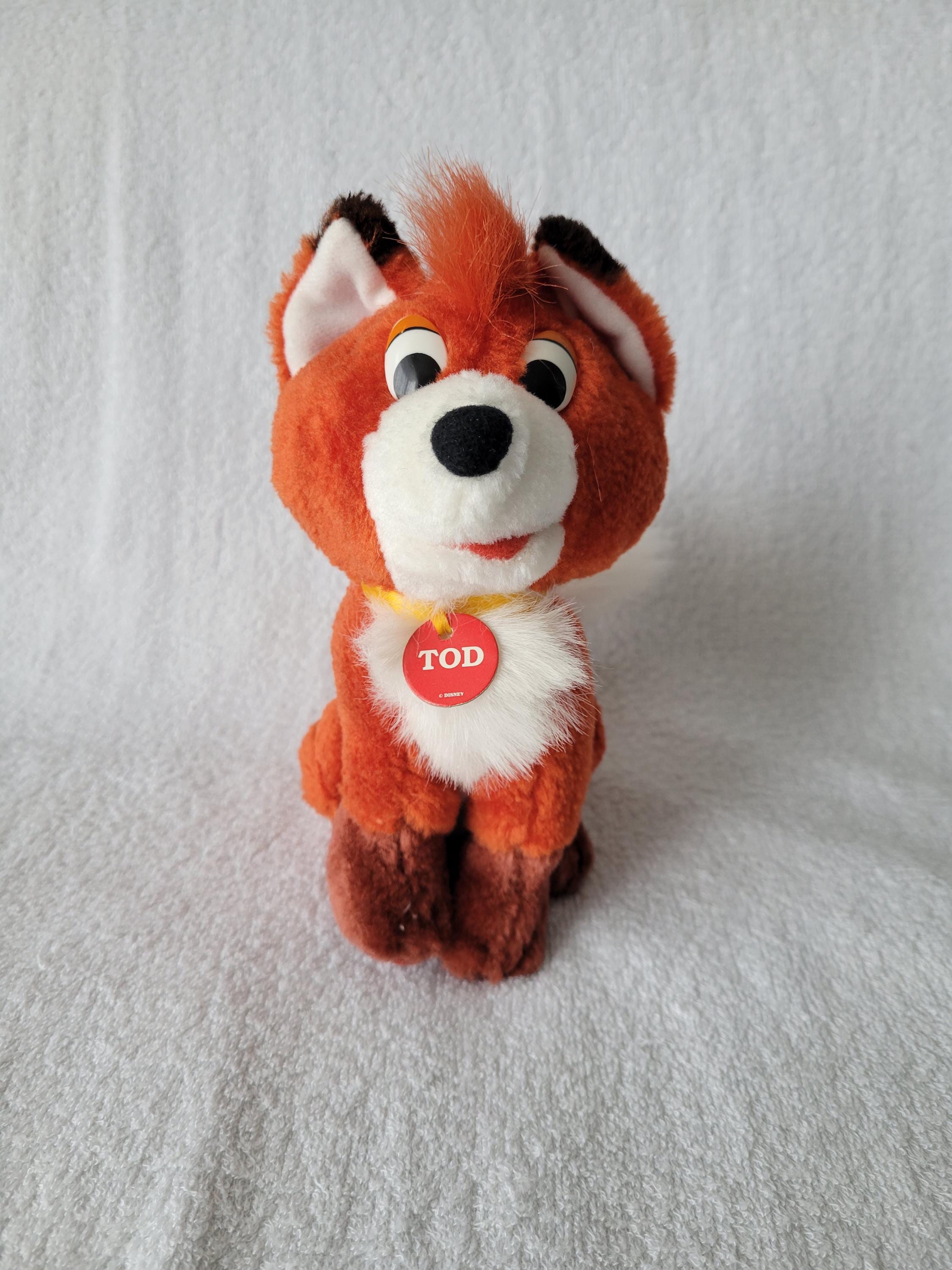 Tod, The Fox and The Hound, Vintage Plush Stuffed Animal Toy, Video Release  Exclusive, Red Fox, Walt Disney, Inches