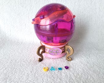 Polly Pocket, Jewel Magic Ball, NO FIGURES, Some Accessories, Vintage Toy, Bluebird, 1996, Incomplete