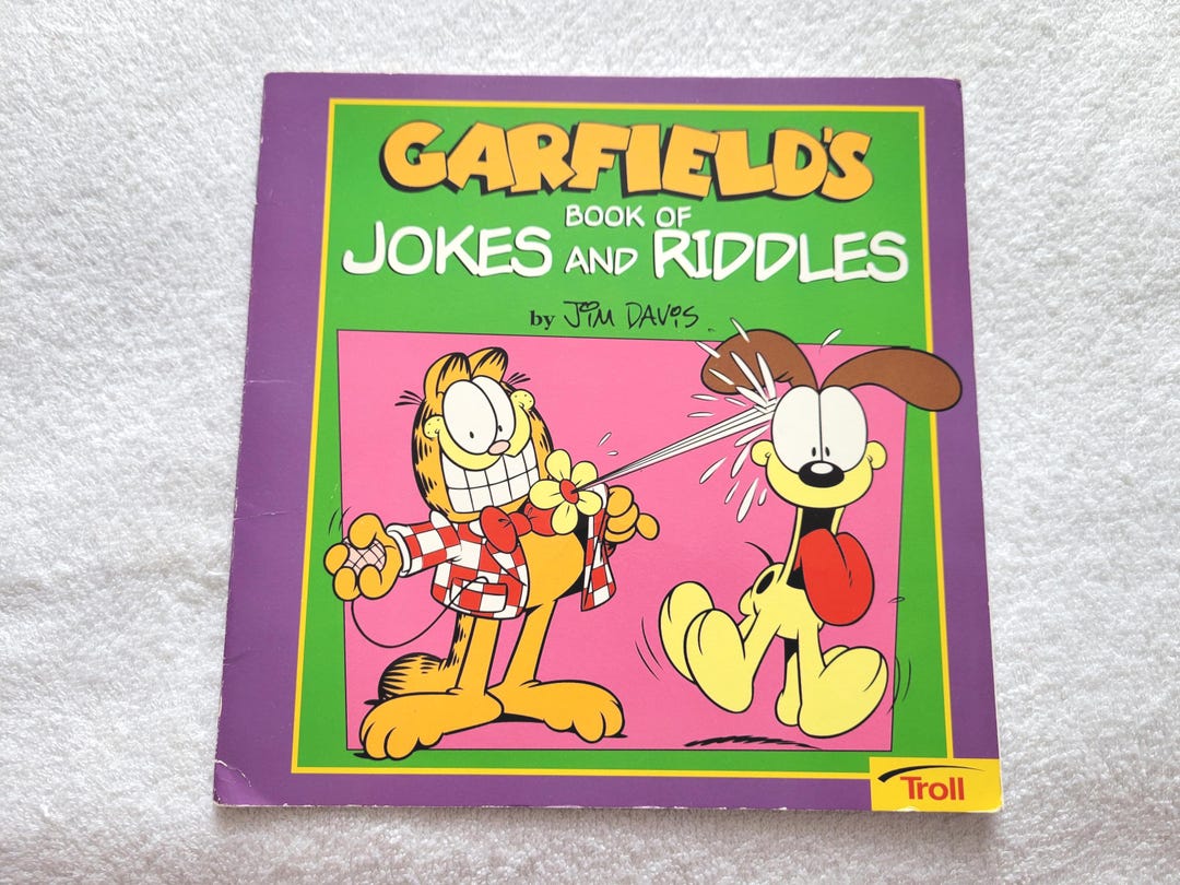 Garfield’s Book of Jokes and Riddles, Vintage Softcover Book, Jim Davis ...