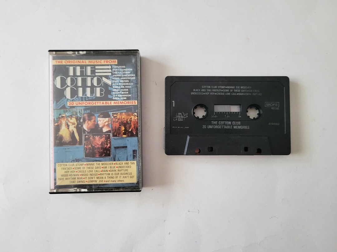 The Cotton Club Movie Tiein Soundtrack Vintage Cassette Tape Etsy