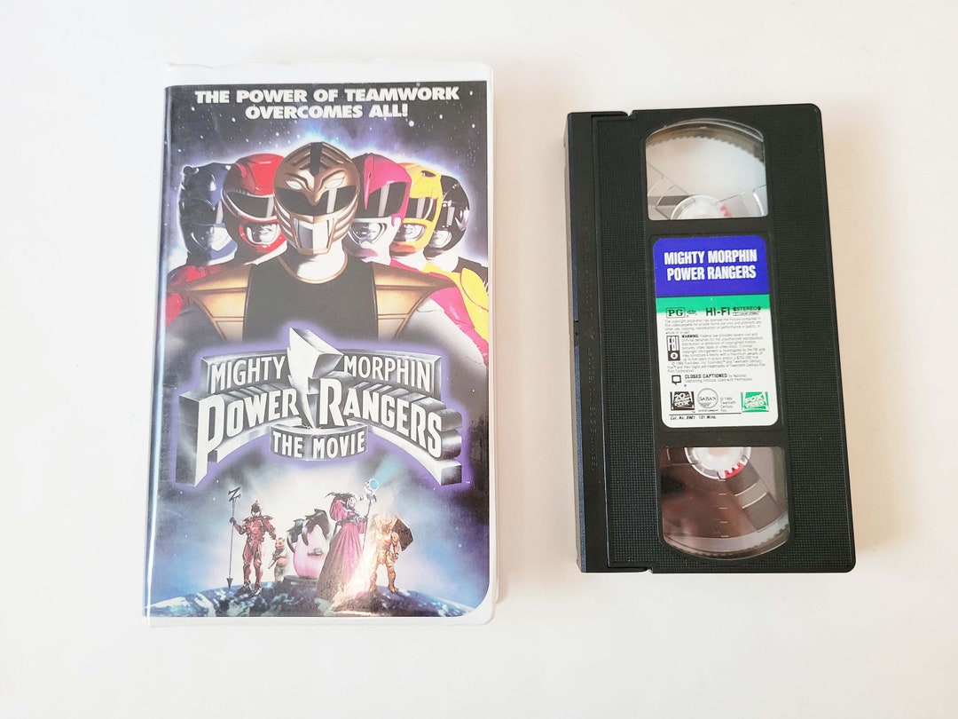 Vintage VHS Tape Mighty Morphin Power Rangers the Movie Clamshell 1995 ...