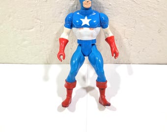 Captain America, Vintage Toy Action Figure, Comic Group, 1984