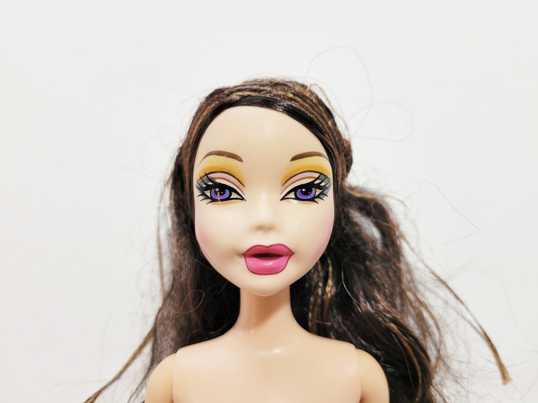 My Scene Fab Faces Nolee Barbie Doll Nude Face Changing Emotions Mattel