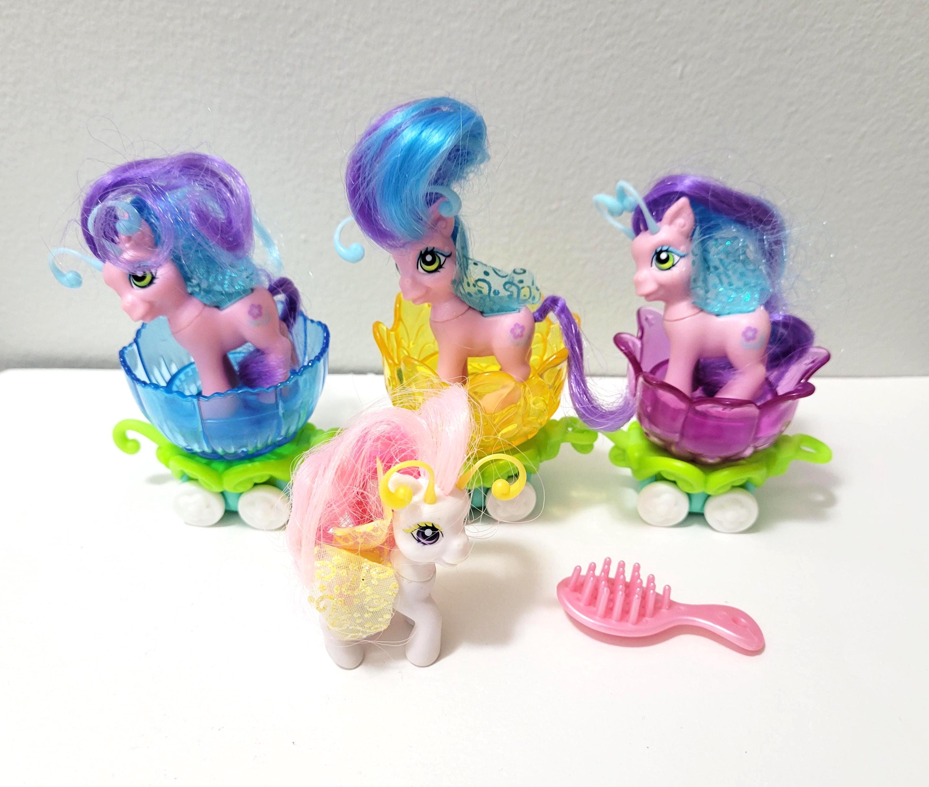 G3 My Little Pony, MLP, Petal Parade, 4 Ponies, 3 Flower Train