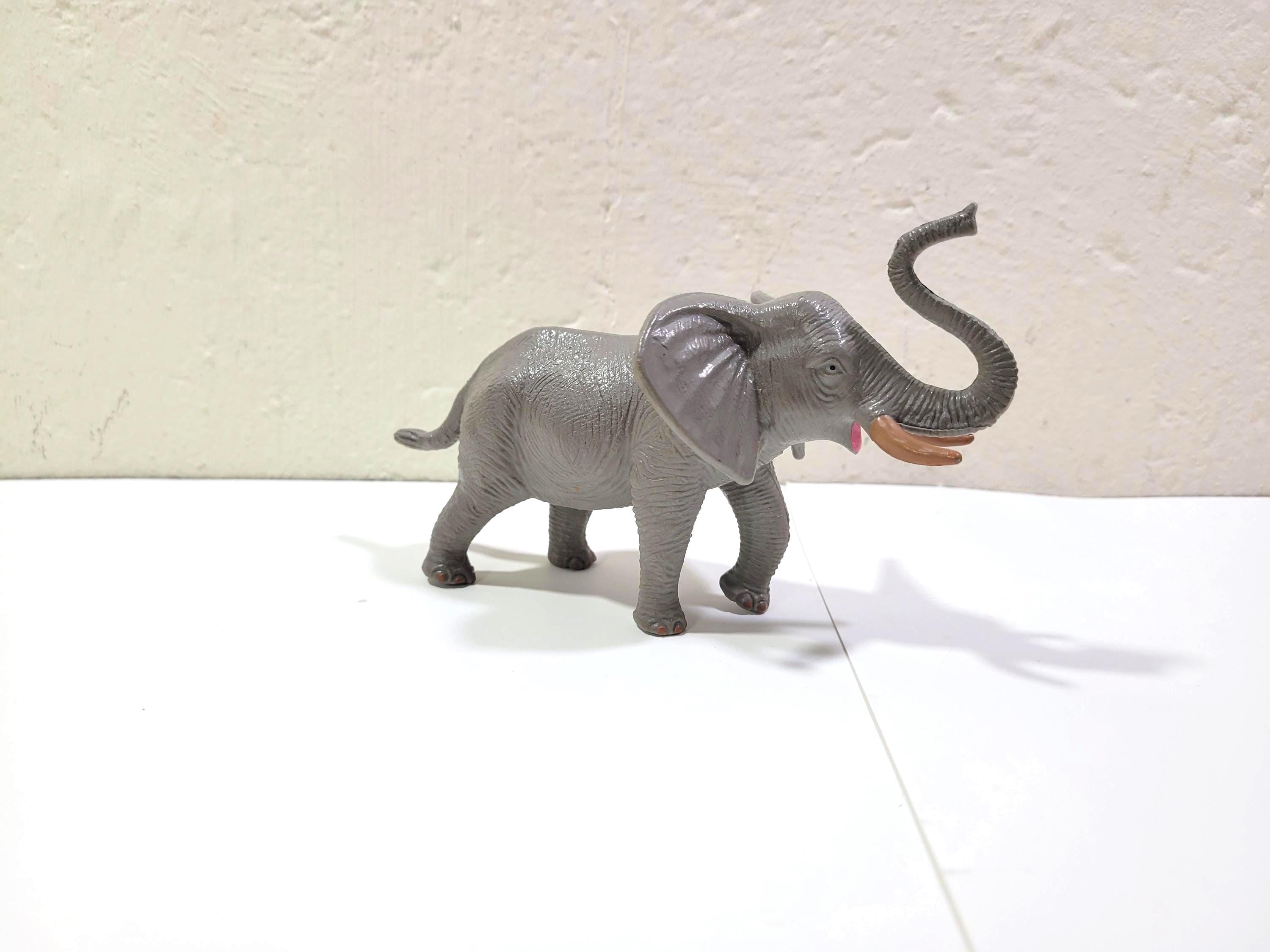 Greenbrier, Plastic Grey Elephant, Realistic Toy Figure, 5.5