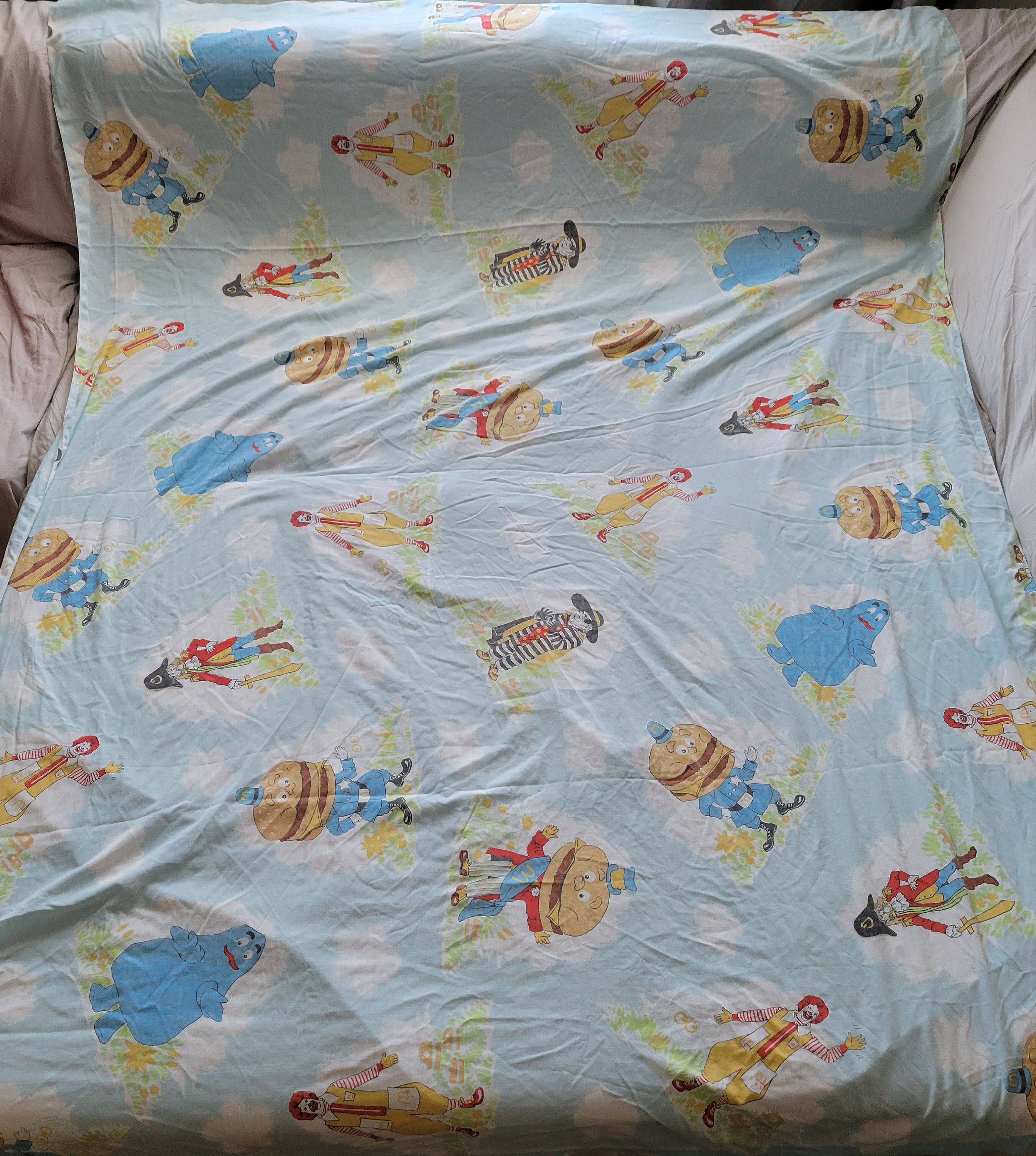 コレクション 78' McDonald's Canada TWIN FLAT Sheets 78' McDonald's Canada TWIN FLAT Sheets