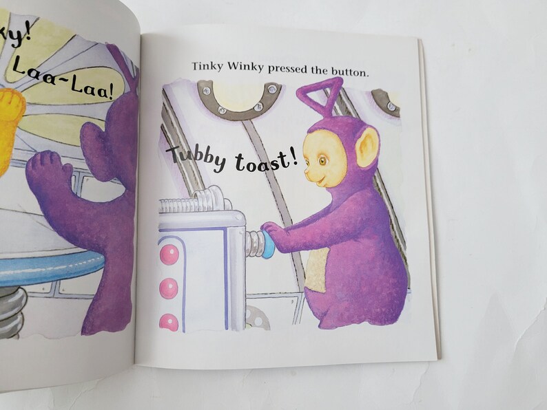 Teletubbies the Flying Toast Vintage Childrens Softcover Book Etsy UK