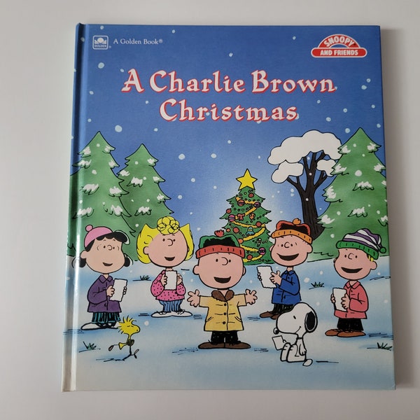 A Charlie Brown Christmas Vintage Hardcover Book Snoopy Peanuts Golden 1988