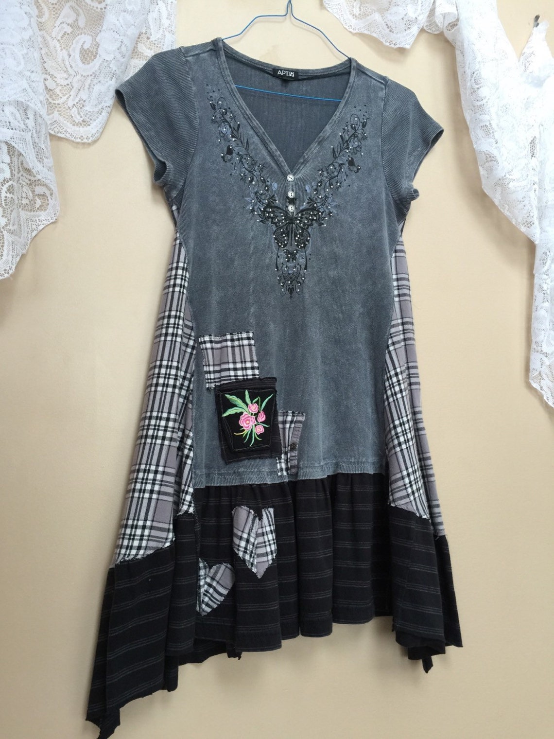 Medium Altered Clothing Upcycled Wearable Art Junk Gypsy Etsy