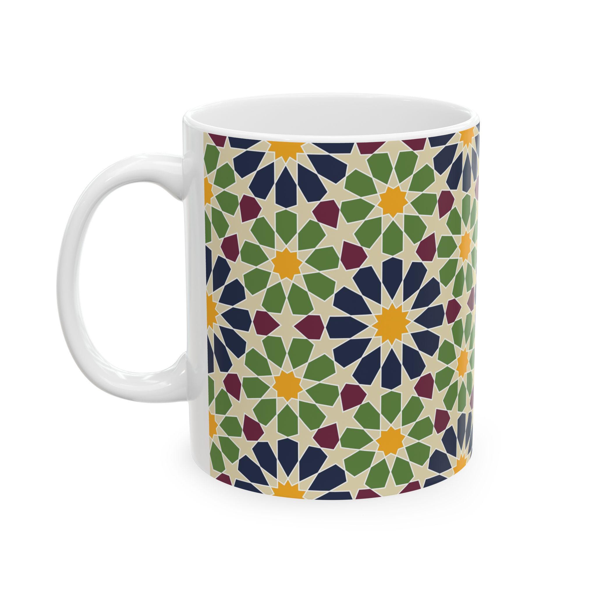 Mug Geometric Pattern Personalized Mosaic Tile Coffee Mug | Geometric Pattern, Custom Name - Etsy
