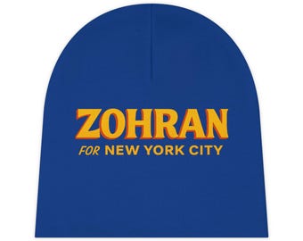 Gorro de bebé Zohran para Nueva York / Gorro infantil de campaña política