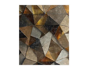 Geometric Pattern Crushed Velvet Blanket